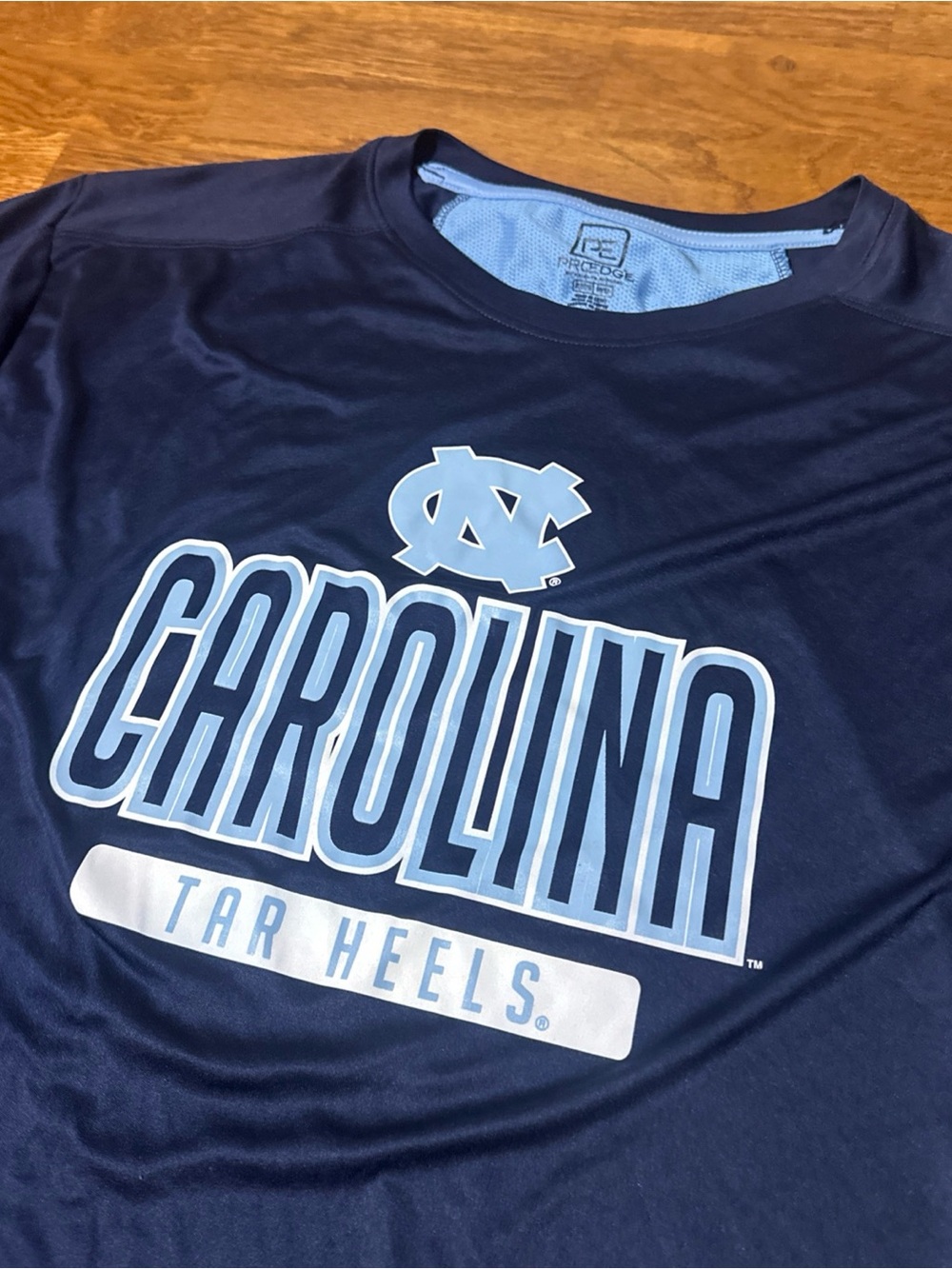 UNC Tar Heels Shirt Pro Edge Men’s 2XL Athletic Polyester Navy Blue